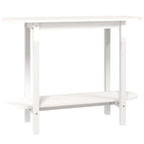 Table console Blanc 110x40x80 cm Bois massif de pin