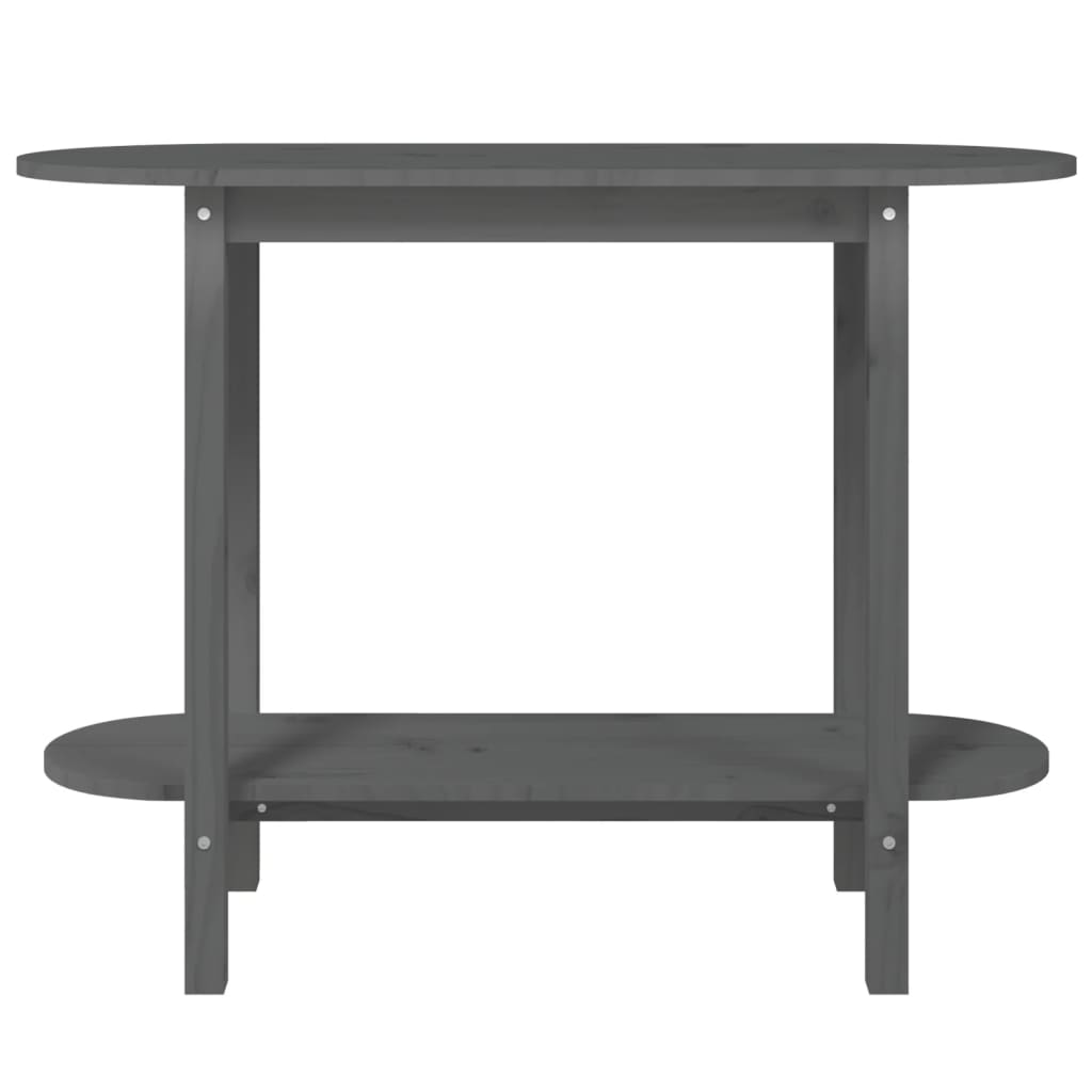 Table console Gris 110x40x80 cm Bois massif de pin