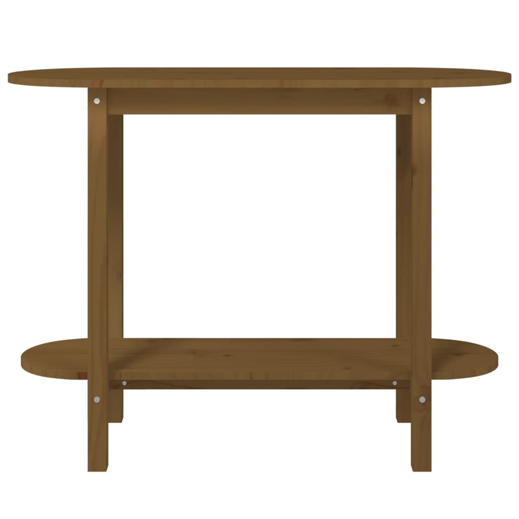 Table console Marron miel 110x40x80 cm Bois massif de pin