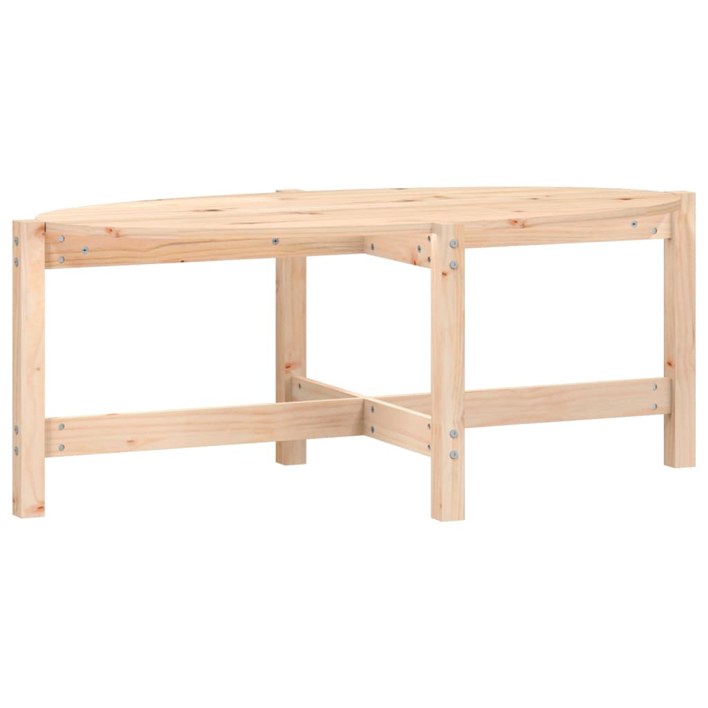 Table basse 118x63x45 cm Bois massif de pin