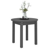 Table basse Gris Ø 45x40 cm Bois massif de pin