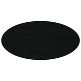 Table basse Noir 110x55x45 cm Bois massif de pin