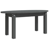 Table basse Gris 80x40x35 cm Bois massif de pin