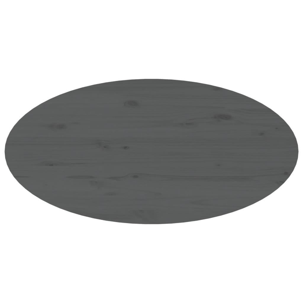 Table basse Gris 80x40x35 cm Bois massif de pin