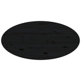 Table basse Noir 80x40x35 cm Bois massif de pin