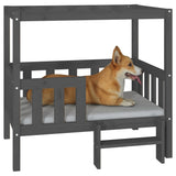 Dog bed Grey 95.5x73.5x90 cm Solid pine wood