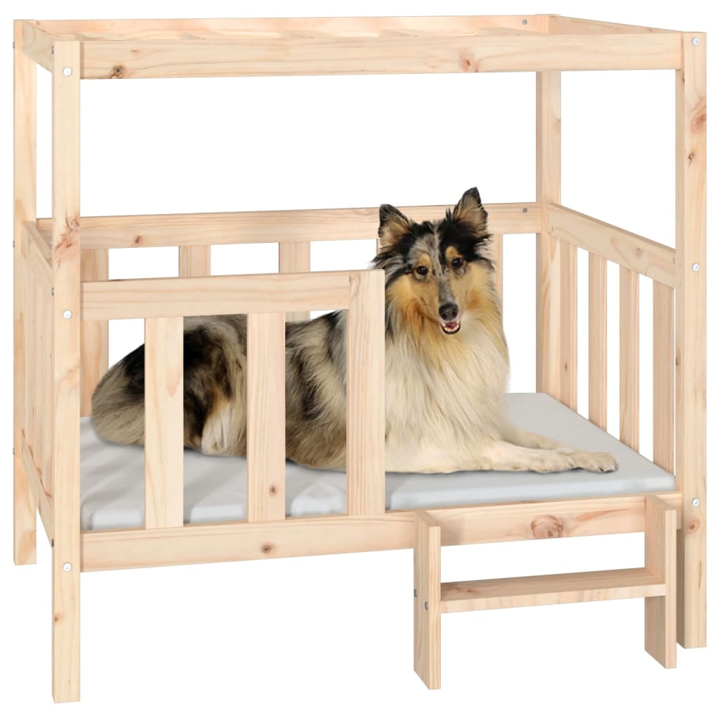 Dog bed 105.5x83.5x100 cm Solid pine wood