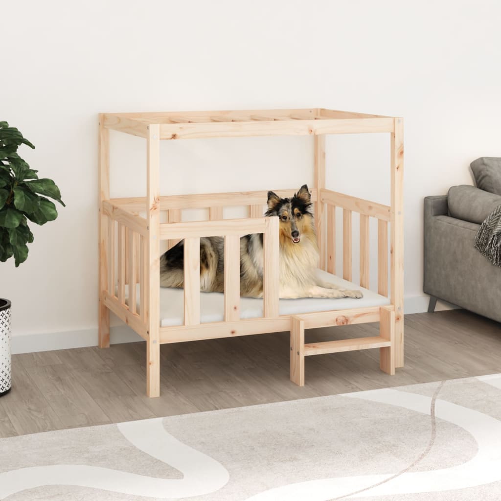 Dog bed 105.5x83.5x100 cm Solid pine wood