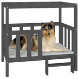 Dog bed Grey 105.5x83.5x100 cm Solid pine wood