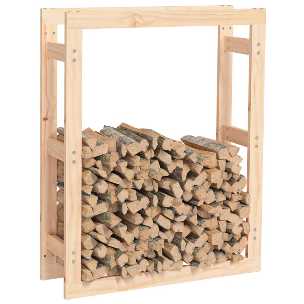 Support pour bois de chauffage 80x25x100 cm Bois de pin massif