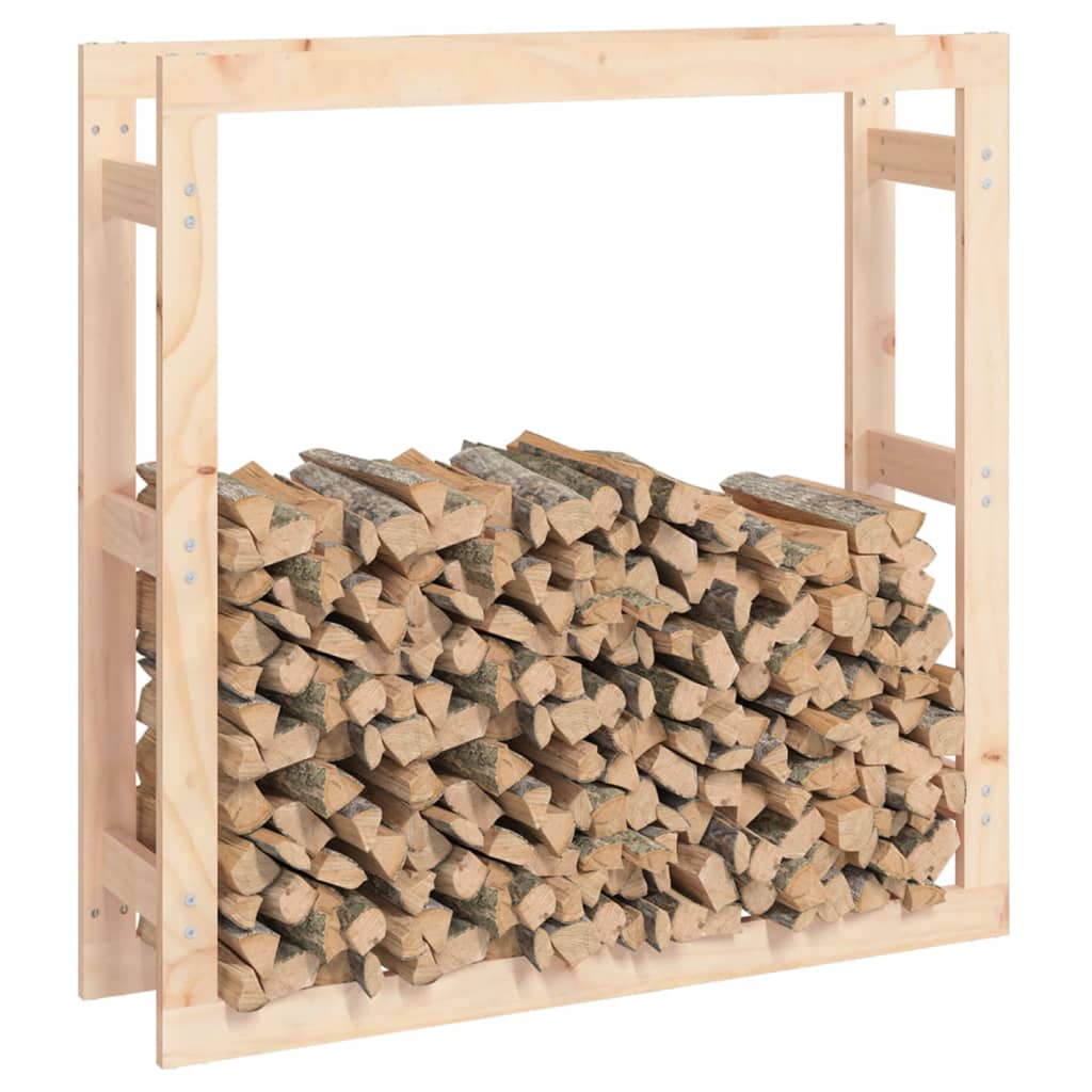 Firewood holder 100x25x100 cm Pine wood