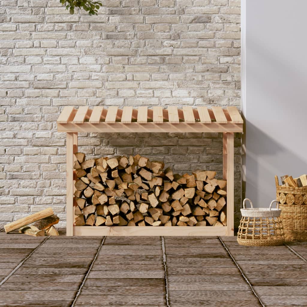 Support pour bois de chauffage 108x64,5x78 cm Bois de pin