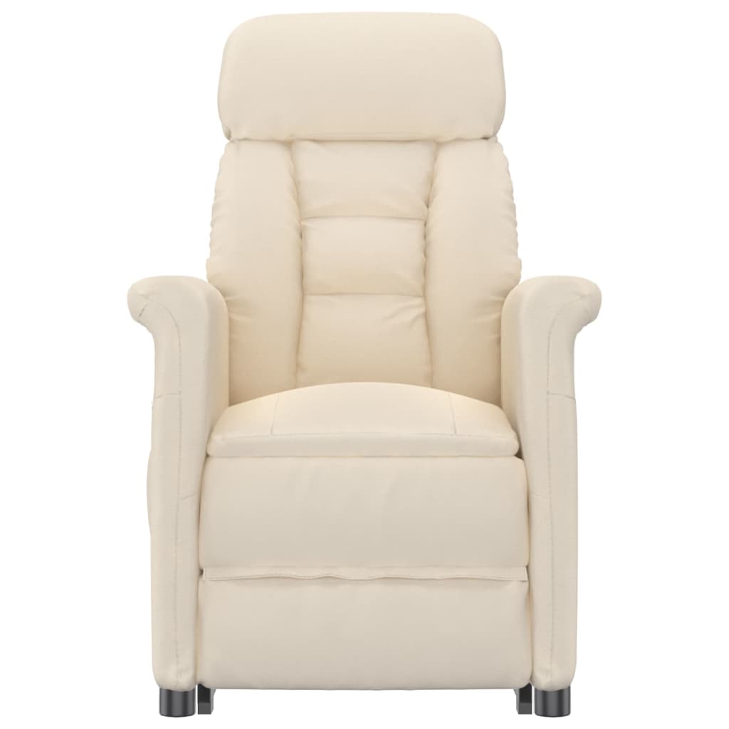 Fauteuil électrique de massage Beige microfibre