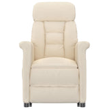 Fauteuil électrique de massage Beige microfibre