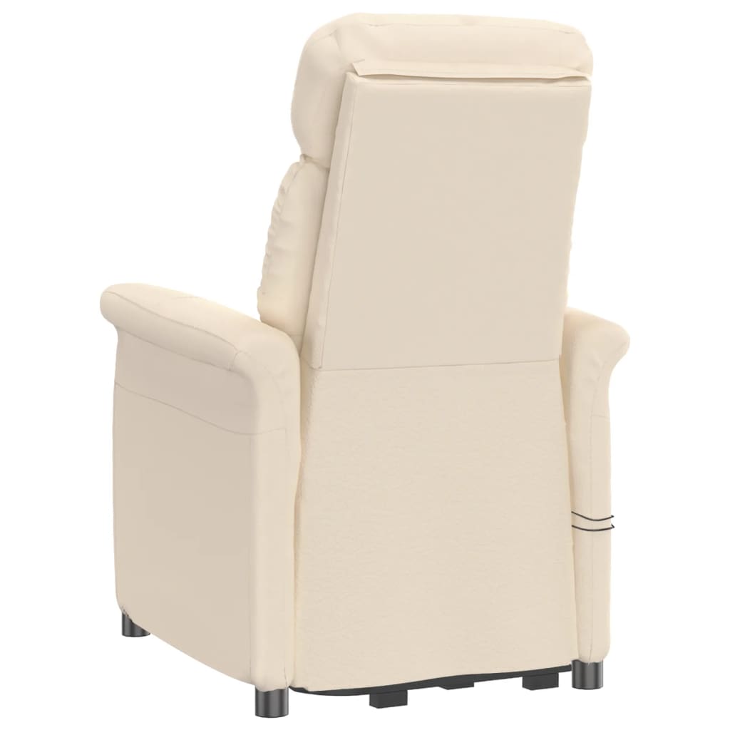 Fauteuil électrique de massage Beige microfibre