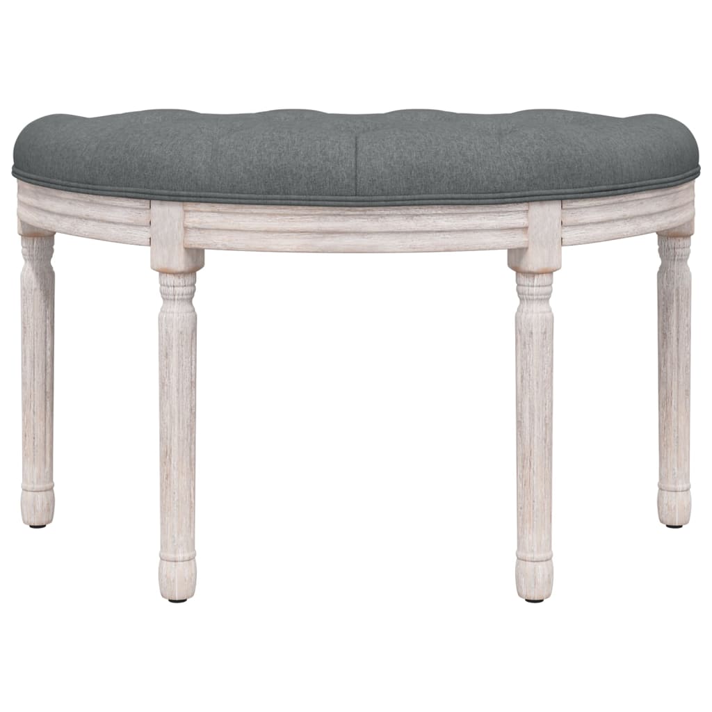 Banc Gris foncé 81,5x41x49 cm Tissu