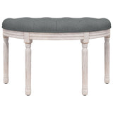 Banc Gris foncé 81,5x41x49 cm Tissu