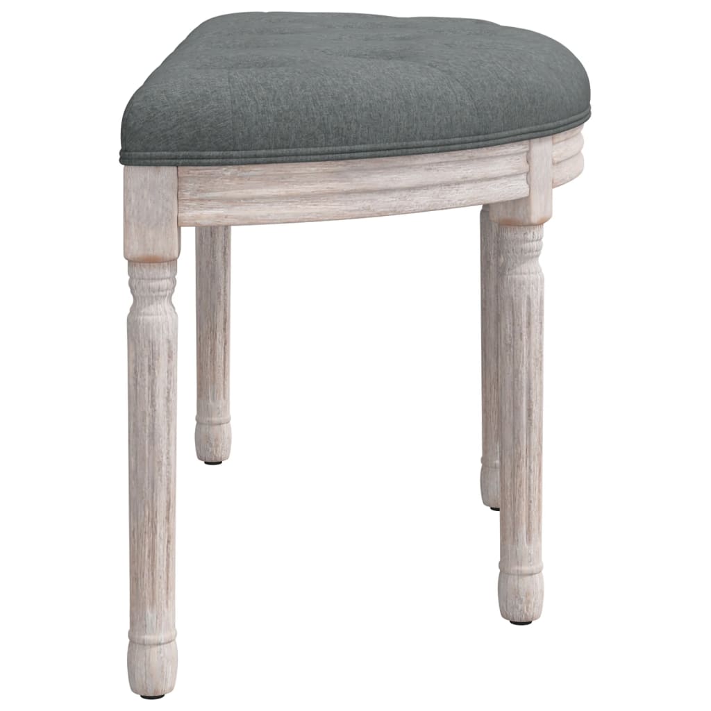 Banc Gris foncé 81,5x41x49 cm Tissu