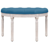 Banc Bleu 81,5x41x49 cm Velours