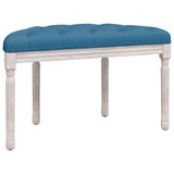 Banc Bleu 81,5x41x49 cm Velours