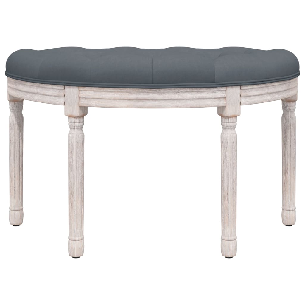 Banc Gris foncé 81,5x41x49 cm Velours