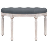 Banc Gris foncé 81,5x41x49 cm Velours