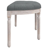 Banc Gris foncé 110,5x45x49 cm Tissu