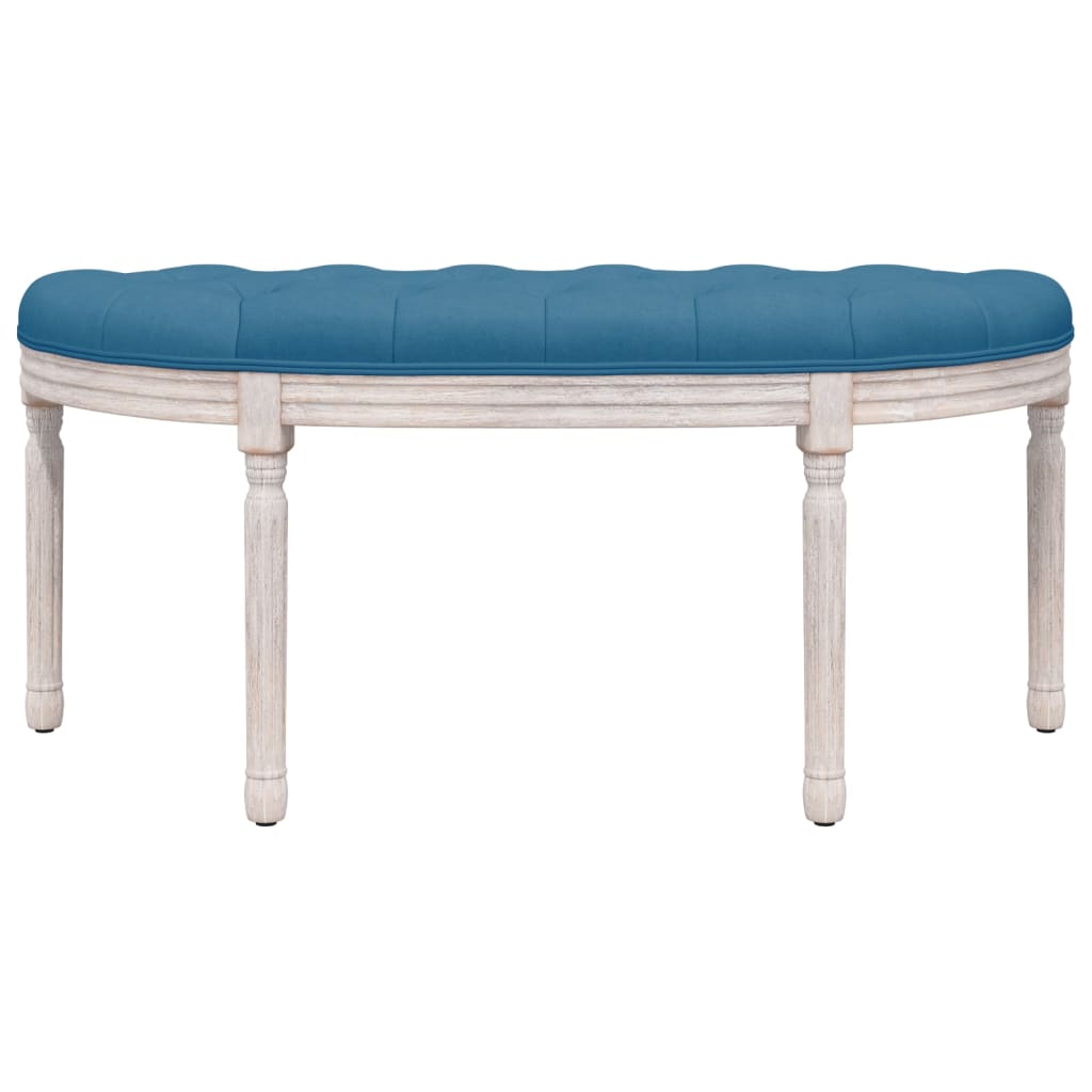 Banc Bleu 110,5x45x49 cm Velours