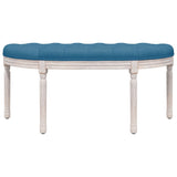 Banc Bleu 110,5x45x49 cm Velours