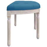 Banc Bleu 110,5x45x49 cm Velours