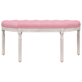 Banc Rose 110,5x45x49 cm Velours