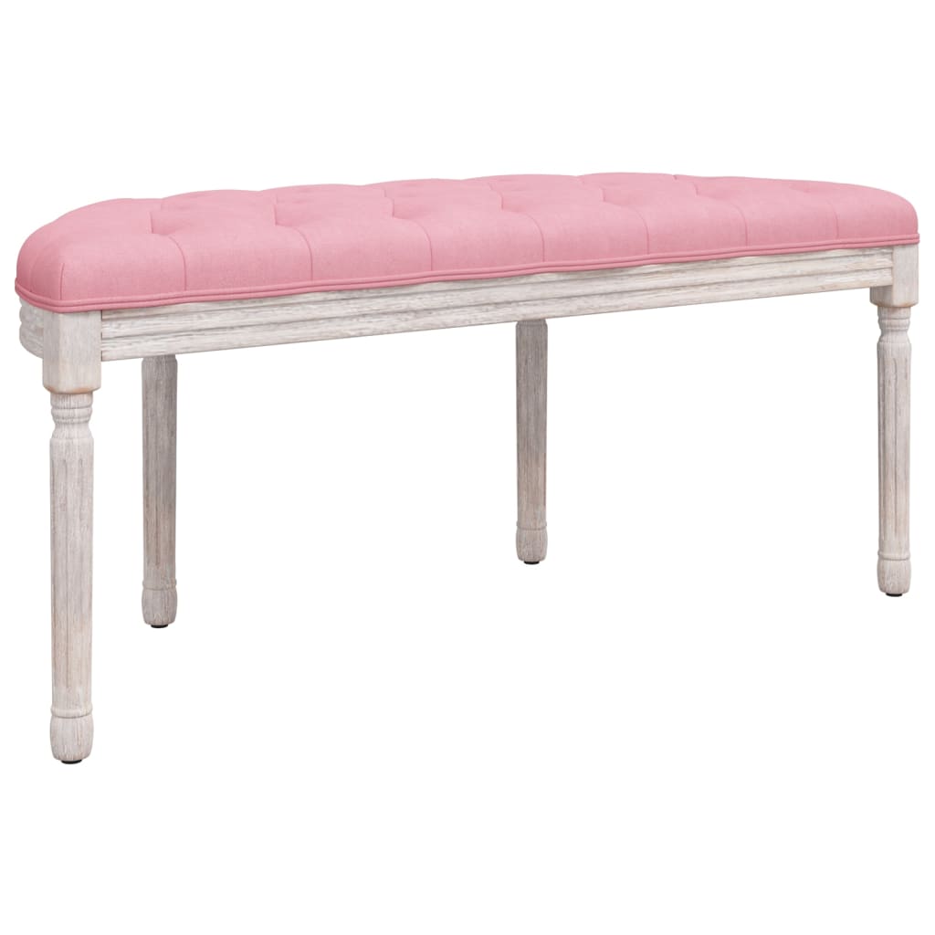 Banc Rose 110,5x45x49 cm Velours