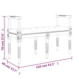 Banc 110x40x70 cm lin