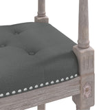 Banc Gris foncé 110x40x70 cm Tissu