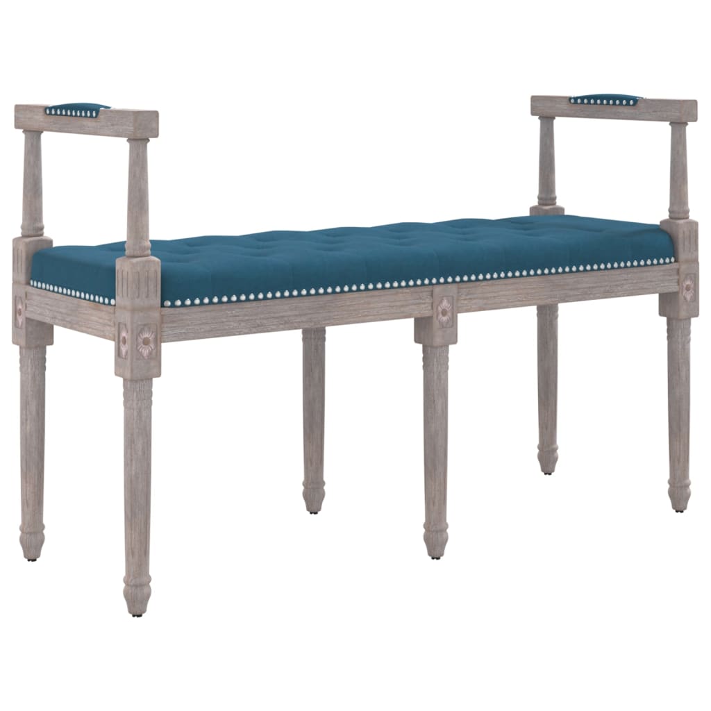 Banc Bleu 110x40x70 cm Velours