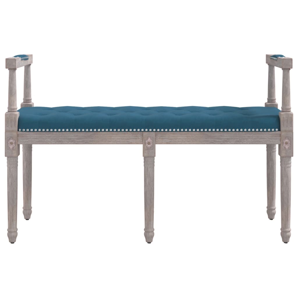 Banc Bleu 110x40x70 cm Velours