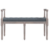 Banc Gris foncé 110x40x70 cm Velours