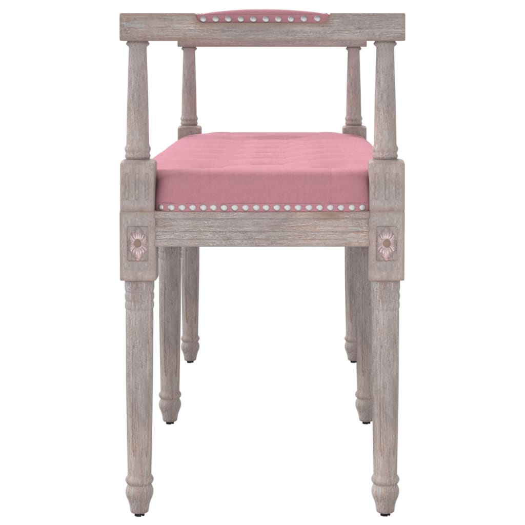 Banc Rose 110x40x70 cm Velours