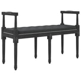 Banc Noir 110x40x70 cm Velours