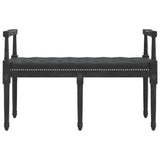 Banc Noir 110x40x70 cm Velours