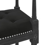 Banc Noir 110x40x70 cm Velours