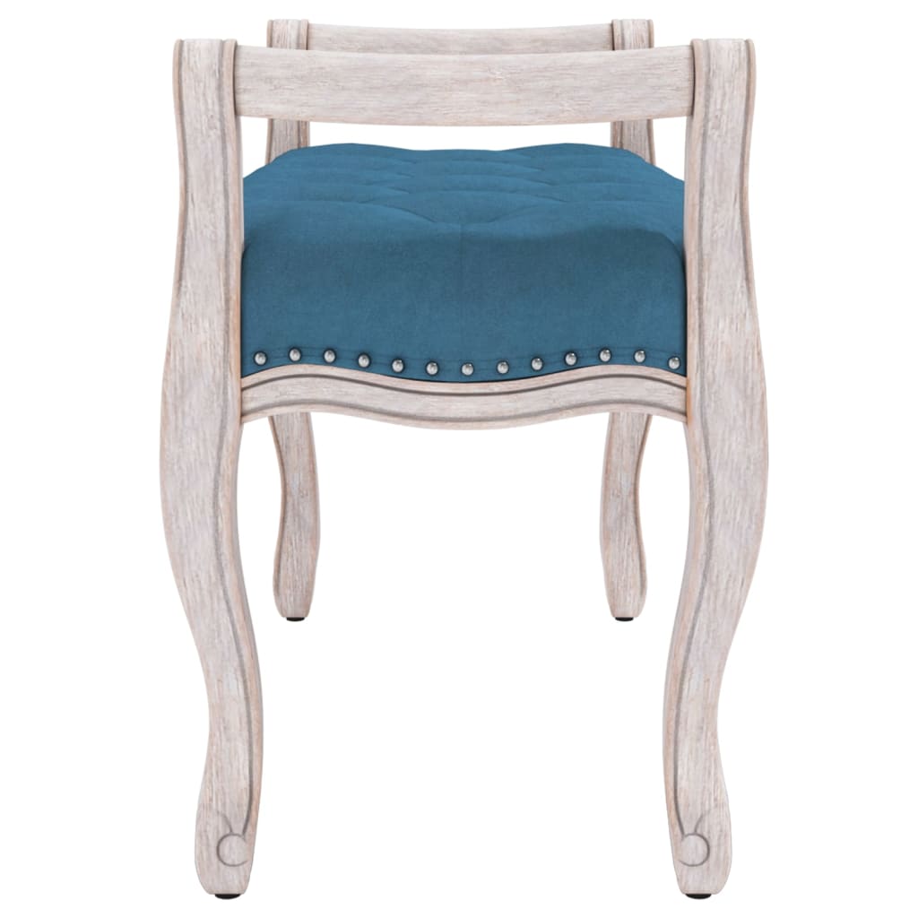 Banc Bleu 80x45x60 cm Velours