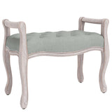 Banc Gris clair 80x45x60 cm Velours