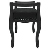 Banc Noir 80x45x60 cm Velours