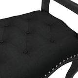 Banc Noir 80x45x60 cm Velours