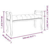 Banc 110x45x60 cm lin