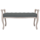 Banc Gris foncé 110x45x60 cm Tissu