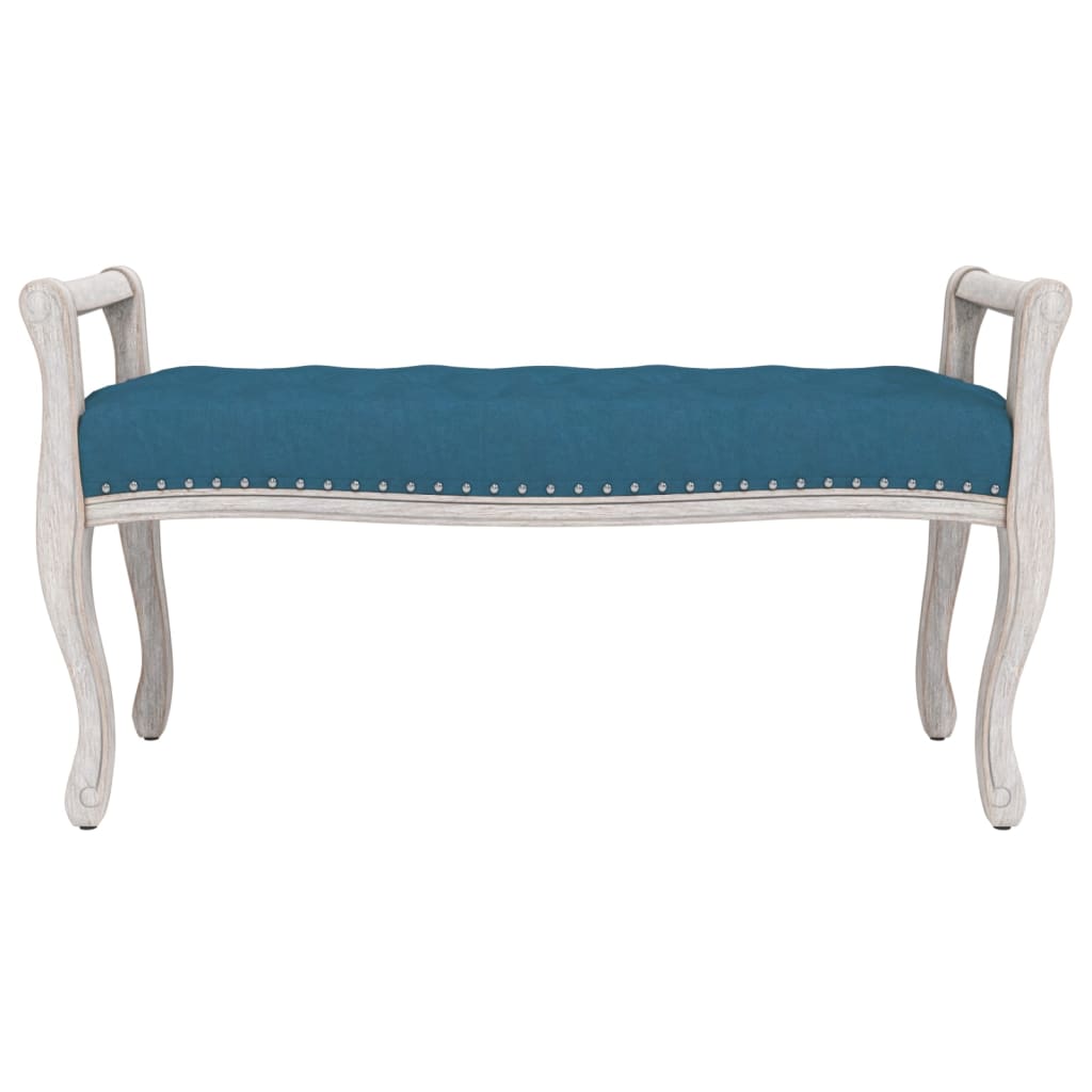 Banc Bleu 110x45x60 cm Velours