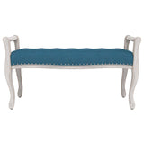 Banc Bleu 110x45x60 cm Velours