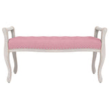 Banc Rose 110x45x60 cm Velours